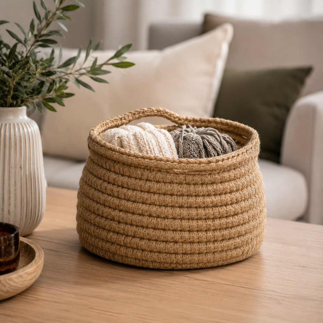 Stylish Jute & Cotton Baskets for Home Organizer